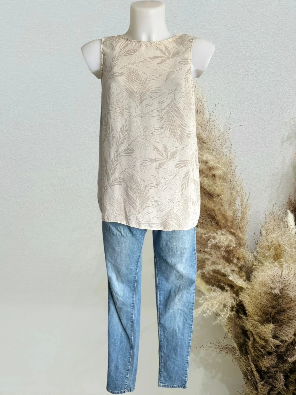 Jolie Blouse fluide de grossesse crème à motif T38/M